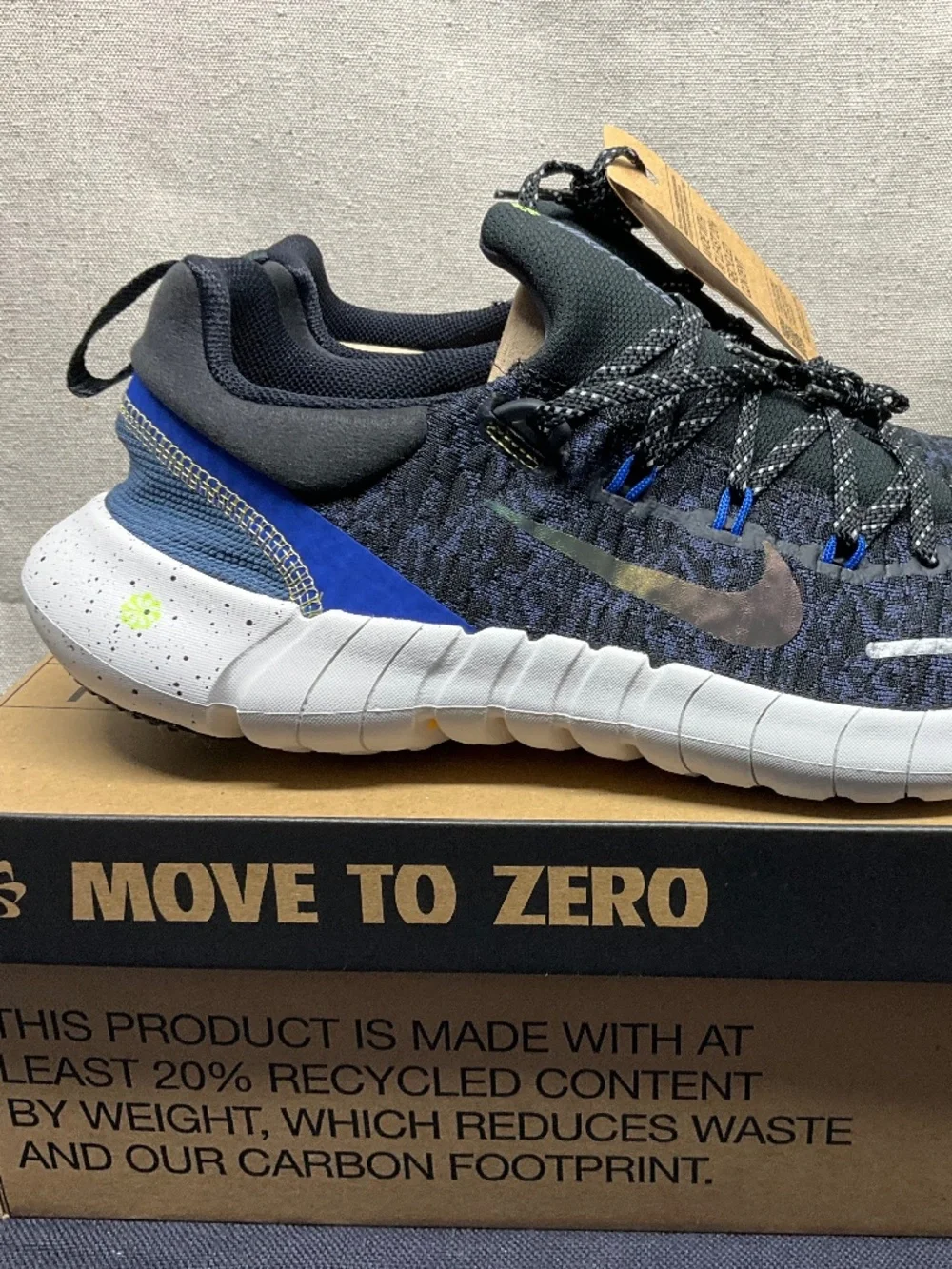 Nike Men's Free RN 5.0 Next Nature Shoes Multi Color Hyper Royal Men US 13